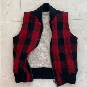 Madewell Buffalo check vest